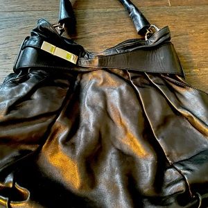 Kooba Blair Black Leather Hobo in Lambskin